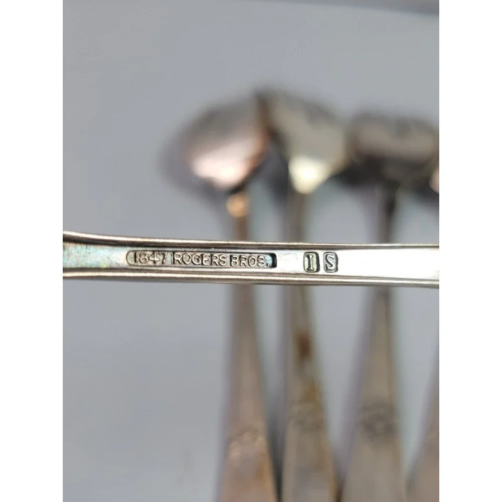 1847 Rogers Bros Adoration 1939 Silverplate Dinner Forks Vintage Lot of 6